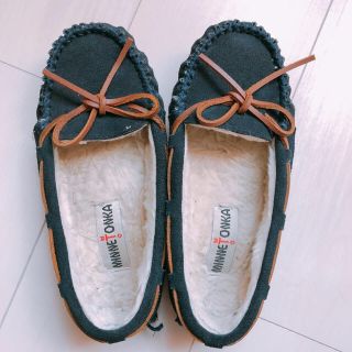 ミネトンカ(Minnetonka)のミネトンカ ボア モカシンシューズ(スリッポン/モカシン)