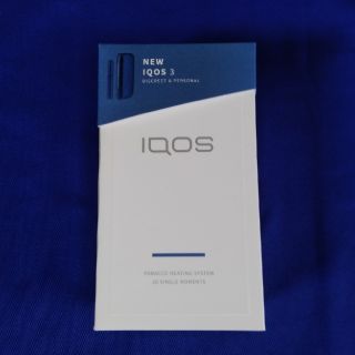 アイコス(IQOS)のｱｲｺｽ3　ｽﾃﾗｰﾌﾞﾙｰ新品未使用　開封済(タバコグッズ)