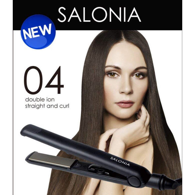 SALONIA ストレートヘアアイロン スマホ/家電/カメラの美容/健康(ヘアアイロン)の商品写真