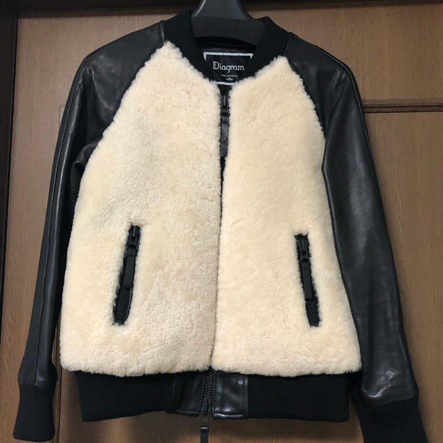 新品 未使用タグ付き★ダイアグラム スタッズレザージャケット ¥83,600 黒