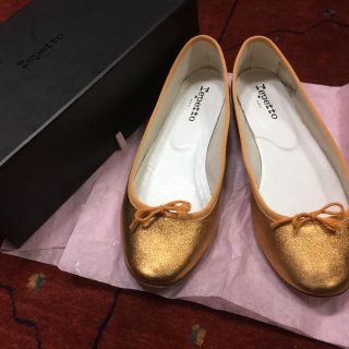 レペット(repetto)のLepetto  ゴールドパンプス40(バレエシューズ)