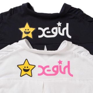 エックスガールステージス(X-girl Stages)のXGS 120 バックセンタープリーツシャツ(Tシャツ/カットソー)