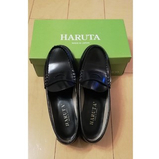 ハルタ(HARUTA)の【HARUTA】幅ゆったりの3E! 黒 ローファー 23.5cm♪(ローファー/革靴)