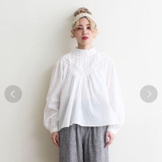 ドットアンドストライプスチャイルドウーマン(Dot&Stripes CHILDWOMAN)のハイネックレースブラウス(シャツ/ブラウス(長袖/七分))