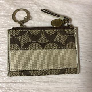 コーチ(COACH)のコーチ/小銭入れ/シグネチャー/ベージュ/正規品(コインケース/小銭入れ)