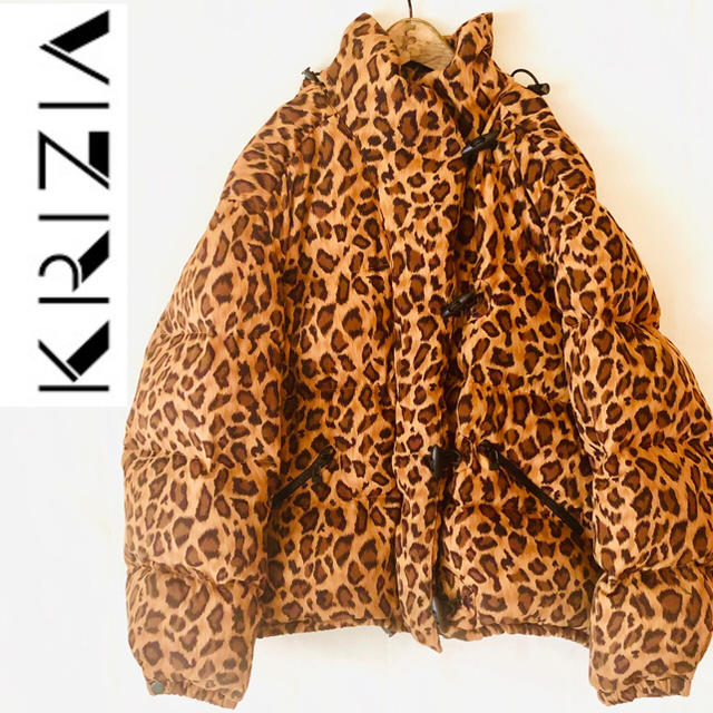 超美品◆EVEX KRIZIA 10万 ダウンジャケット レオパード 38