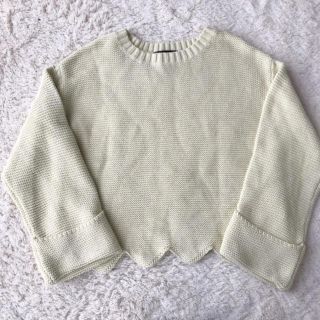 ダブルクローゼット(w closet)のチョコパイ様専用    wcloset ♡ スカラップ デザイン ニット(ニット/セーター)