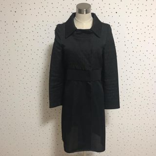 本物 MARNI マルニ 生地切替 スーツ風 ロング ジャケット 38 ブラック