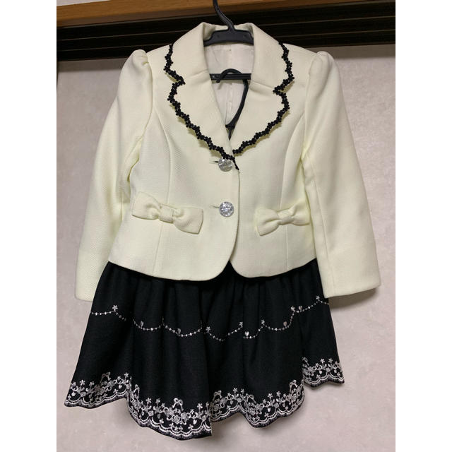 子供用スーツ 120cm & 靴  19cm キッズ/ベビー/マタニティのキッズ服女の子用(90cm~)(ドレス/フォーマル)の商品写真