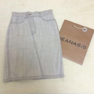 ジーナシス(JEANASIS)のtommy様クラッシュデニムミディsk(ひざ丈スカート)