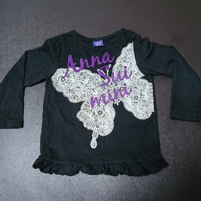 ANNA SUI mini(アナスイミニ)のアナスイミニ ロンＴsize90 キッズ/ベビー/マタニティのキッズ服女の子用(90cm~)(Tシャツ/カットソー)の商品写真