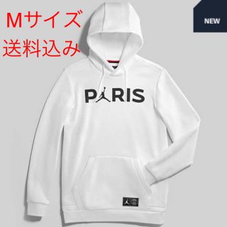 ナイキ(NIKE)のPSG×NIKE JORDAN パーカー Mサイズ ホワイト(パーカー)