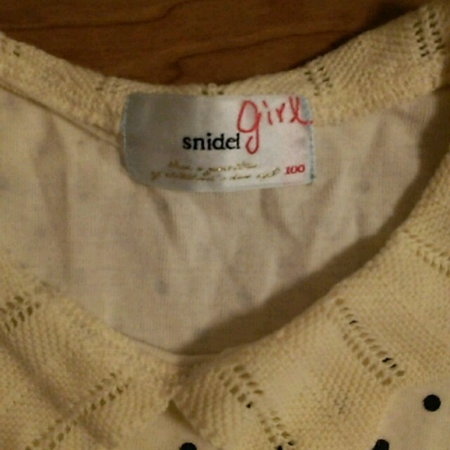 SNIDEL(スナイデル)のノースリーブTシャツ キッズ/ベビー/マタニティのキッズ服女の子用(90cm~)(その他)の商品写真