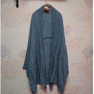 ネストローブ(nest Robe)のnest Robe リネン カシュクール カーディガン 羽織(カーディガン)