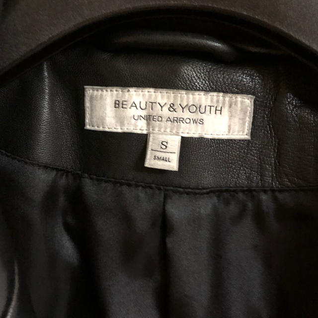 BEAUTY&YOUTH UNITED ARROWS(ビューティアンドユースユナイテッドアローズ)のB &Y ダブルライダースジャケット 美品 メンズのジャケット/アウター(ライダースジャケット)の商品写真