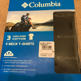 コロンビア(Columbia)の値下げ！Columbia UNDERWEAR メンズ ＶネックＴシャツ3枚セット(Tシャツ/カットソー(半袖/袖なし))