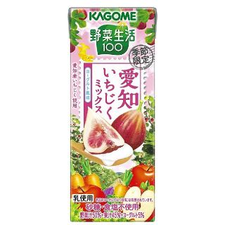 カゴメ 野菜生活100 愛知いちじくミックスヨーグルト風味 195ml×24本(ソフトドリンク)