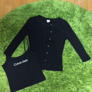 カルバンクライン(Calvin Klein)のCalvin カーデ&タンク(カーディガン)