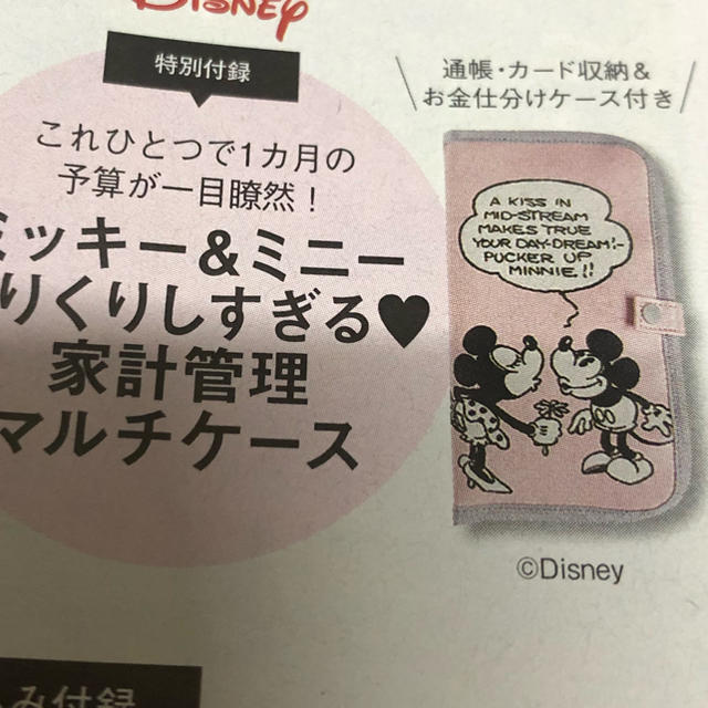 Disney(ディズニー)のミッキー＆ミニー やりくりしすぎる家計管理マルチケース キッズ/ベビー/マタニティのマタニティ(母子手帳ケース)の商品写真