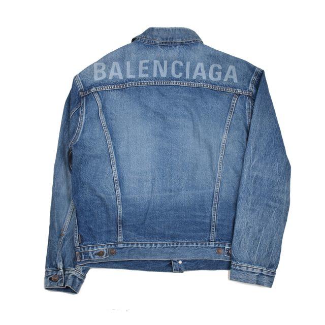 初売り】 Balenciaga - BALENCIAGA バレンシアガ ロゴデニムジャケット