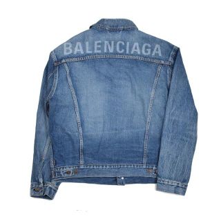 バレンシアガ(Balenciaga)のBALENCIAGA バレンシアガ ロゴデニムジャケット 34(Gジャン/デニムジャケット)