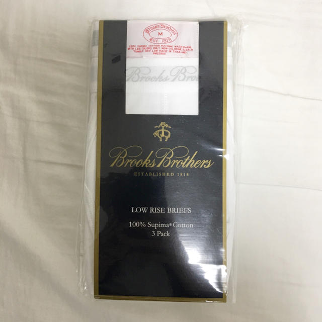 Brooks Brothers(ブルックスブラザース)の新品！1枚から複数枚  Brooks Brothers  ブリーフ 白  M メンズのアンダーウェア(その他)の商品写真