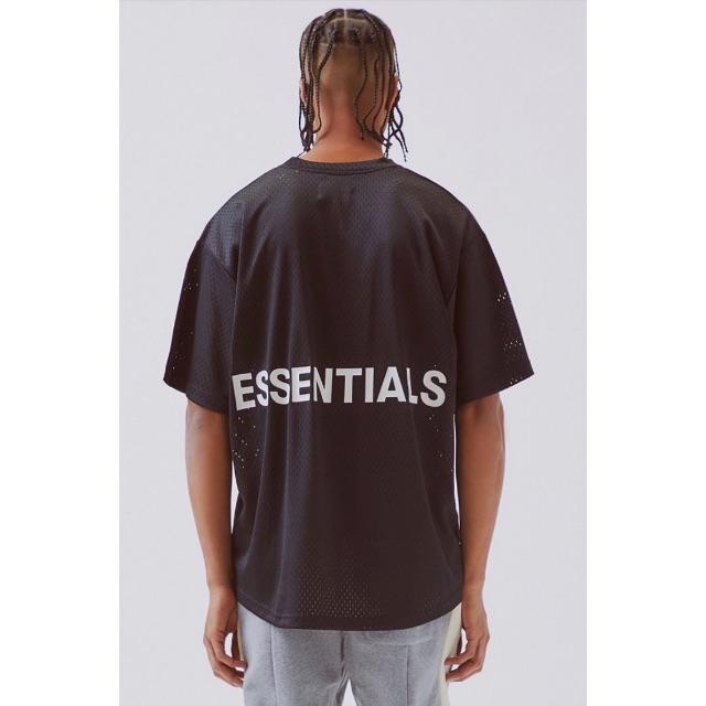 FEAR OF GOD(フィアオブゴッド)のFOG Essentials Mesh Black T-shirt M メンズのトップス(Tシャツ/カットソー(半袖/袖なし))の商品写真