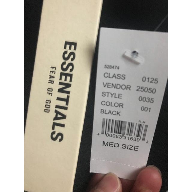 FEAR OF GOD(フィアオブゴッド)のFOG Essentials Mesh Black T-shirt M メンズのトップス(Tシャツ/カットソー(半袖/袖なし))の商品写真