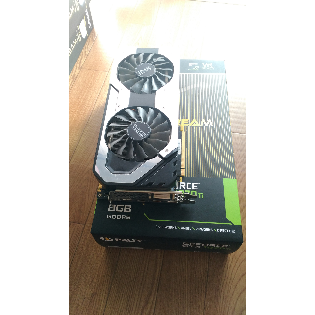 PCパーツ Palit GTX1070ti 8GB Jet Stream