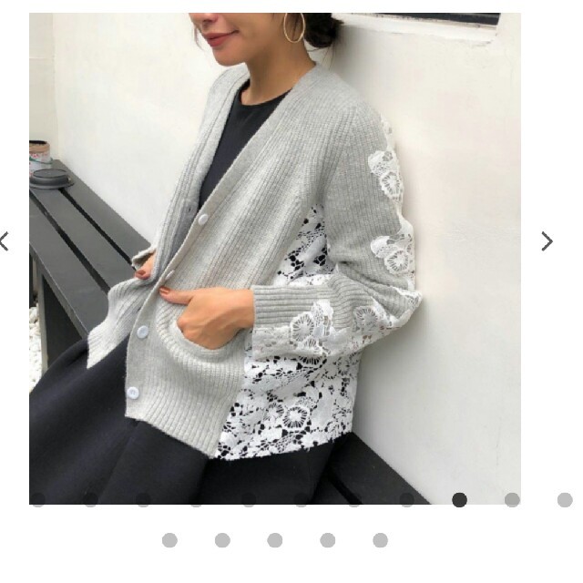 ZARA(ザラ)のVERY掲載　バックレースカーディガン

 レディースのトップス(カーディガン)の商品写真