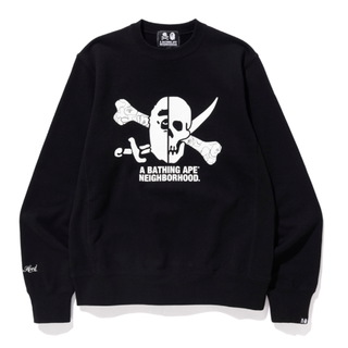 アベイシングエイプ(A BATHING APE)のBAPE NBHD CREWNECK クルーネック S(スウェット)