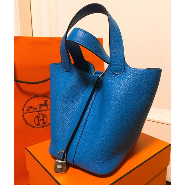 新品 HERMES エルメス ピコタン pm ブルーザンジバル