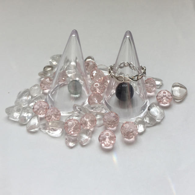 【2個セット】クリアリングスタンド レディースのアクセサリー(リング(指輪))の商品写真