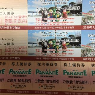 ケイハンヒャッカテン(京阪百貨店)のひらかたパーク    ペア  入荷待ち(遊園地/テーマパーク)