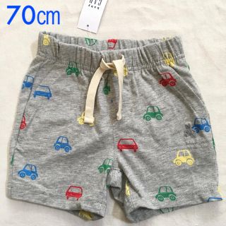 ベビーギャップ(babyGAP)の『新品』babyGap 男の子向 車柄 ショートパンツ 70㎝サイズ(パンツ)