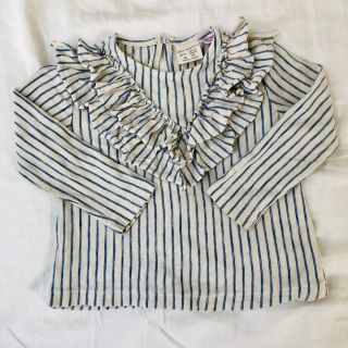 ザラキッズ(ZARA KIDS)のZara Baby フリル付き長袖Tシャツ 12〜18M(Ｔシャツ)