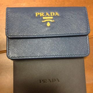 プラダ(PRADA)のプラダカードケース新品 保証書、箱付き(名刺入れ/定期入れ)