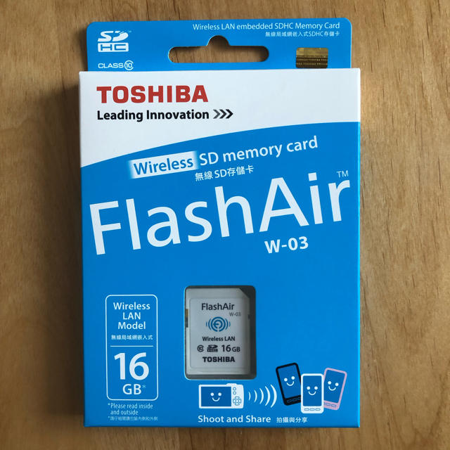 東芝(トウシバ)のFlash Air 16GB （TOSHIBA） スマホ/家電/カメラのPC/タブレット(PC周辺機器)の商品写真