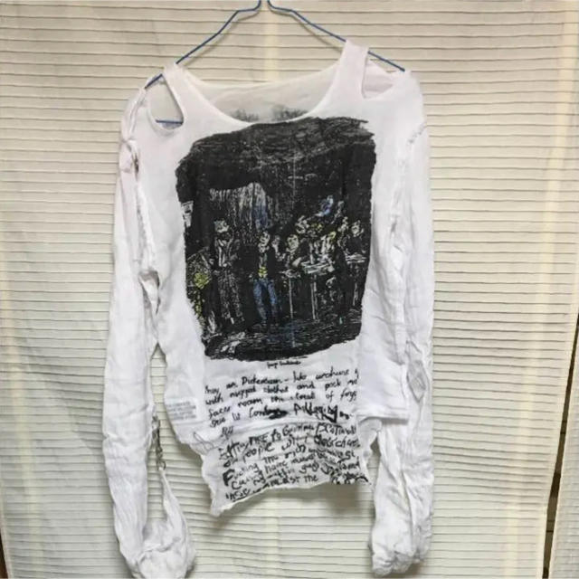 666(シックスシックスシックス)のガーゼシャツ セディショナリーズ 666 Sサイズ 白 メンズのトップス(Tシャツ/カットソー(七分/長袖))の商品写真