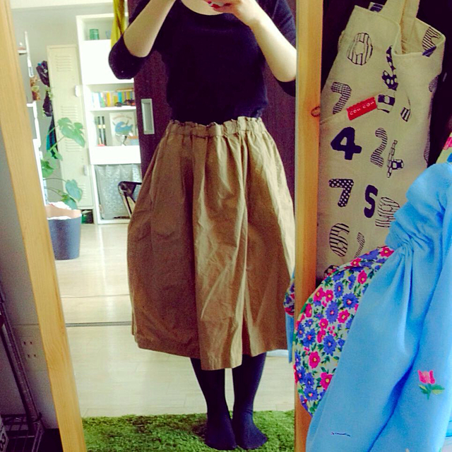 MUJI (無印良品)(ムジルシリョウヒン)の美品◌﻿ミディ丈スカート レディースのスカート(ロングスカート)の商品写真