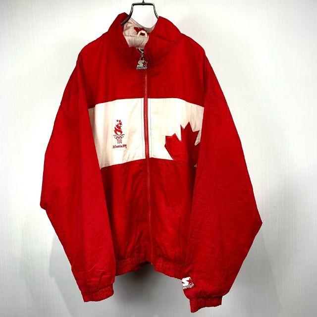 STARTER アトランタオリンピック カナダ ナイロンジャケット78cm袖丈