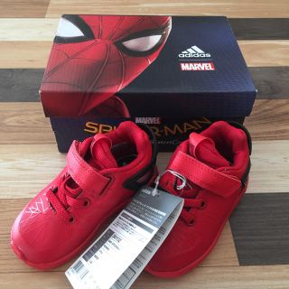 アディダス(adidas)のadidas marvel スニーカー 12cm ベビー 赤(スニーカー)