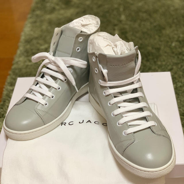 完璧靴MARCJACOBS レザーハイカットスニーカー - www.jvjosevaron.com