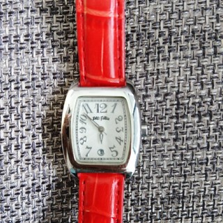 フォリフォリ(Folli Follie)の赤のベルトが可愛い❤️フォリフォリ 腕時計(腕時計)