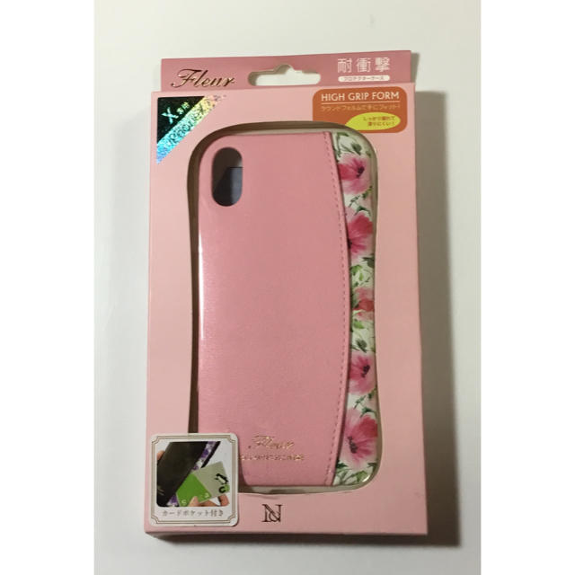 iPhone x用ケース  pinkの通販 by のり5361's shop｜ラクマ