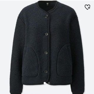 ユニクロ(UNIQLO)のユニクロ ノーカラーフリースジャケット(ノーカラージャケット)