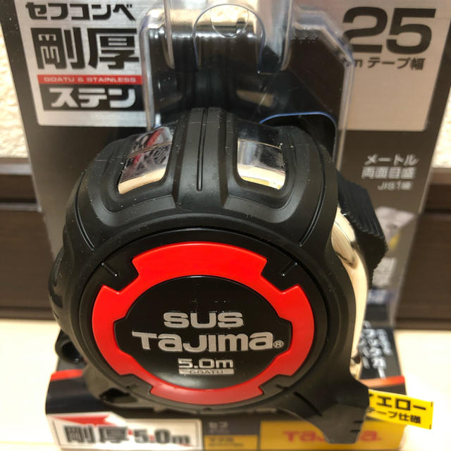 ☆新品・未使用☆タジマTajm  剛厚セフGステンロックマグ２５ ５.０m  スポーツ/アウトドアの自転車(工具/メンテナンス)の商品写真