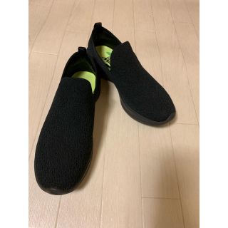 スケッチャーズ(SKECHERS)の【未使用に近い】スケッチャーズ☆スリッポン スニーカー黒24.5(スリッポン/モカシン)