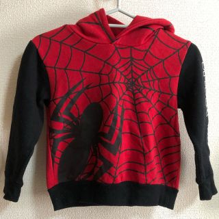 マーベル(MARVEL)のマーベル スパイダーマン トレーナー 裏起毛  120(Tシャツ/カットソー)