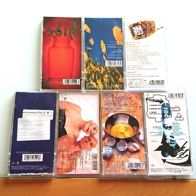 hide(X Japan) シングルCD(8㎝) 7枚セット hide(X Japan) シングルCD(8㎝) 7枚セット